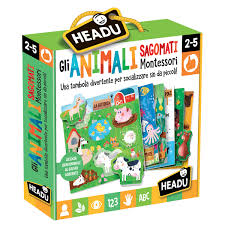 HEADU IT21932 GLI ANIMALI SAGOMATI MONTESSORI