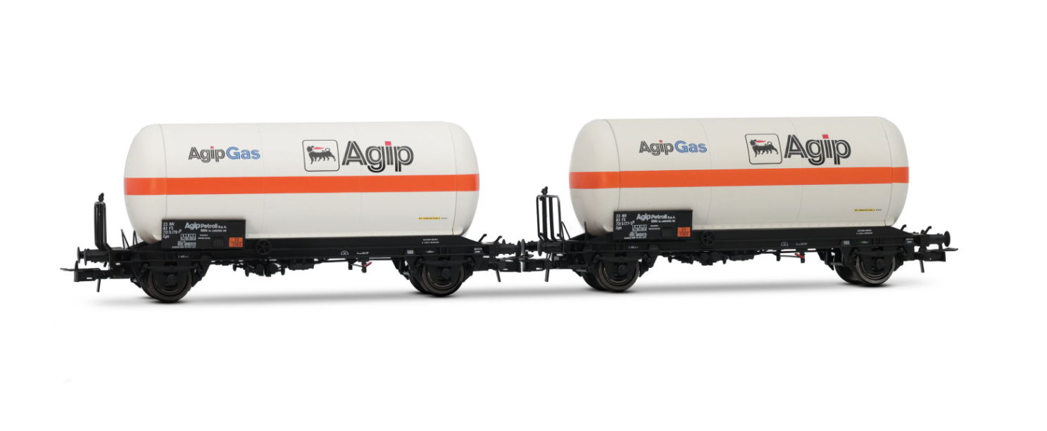 HORNBY HR6620 FS SET DUE CARRI CISTERNA "AGIPGAS"