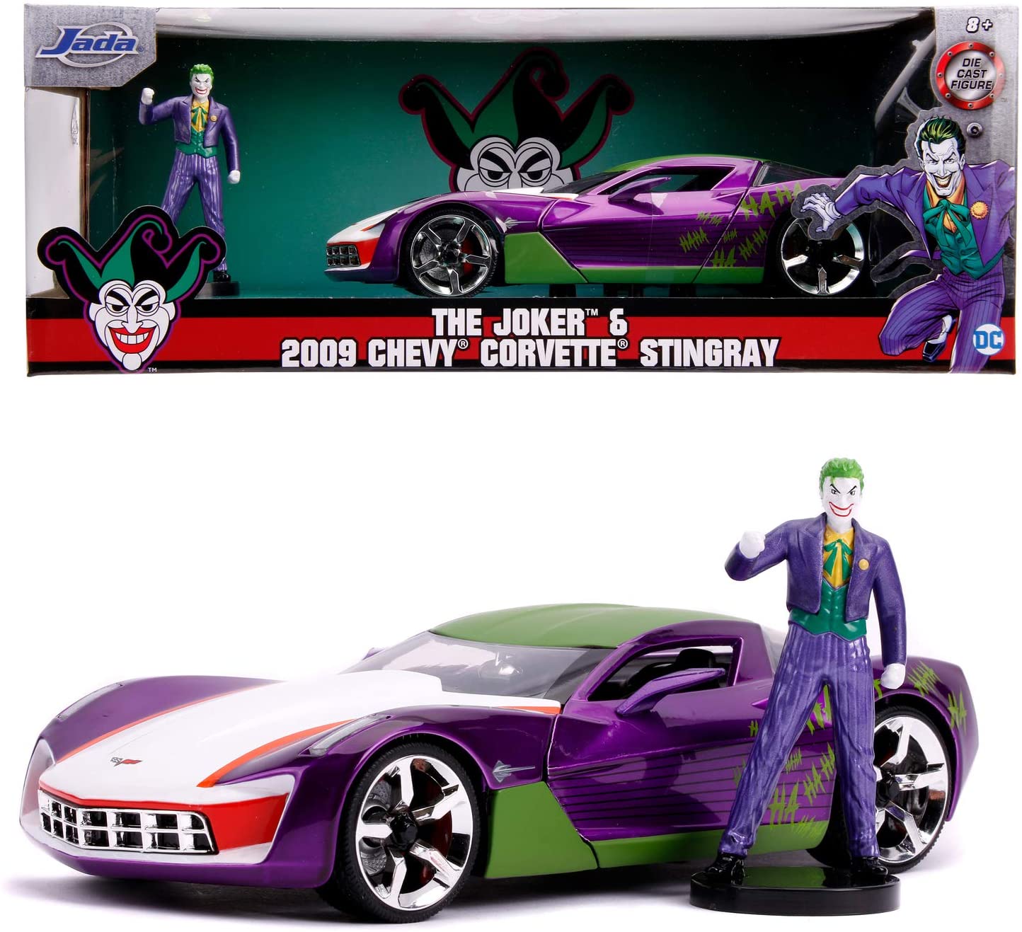 JADA 253255020 JOKER 2009 CHEVY CORVETTE STINGRAY IN SCALA 1/24