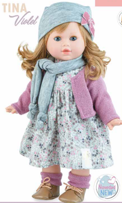 MARINA PAU 626 BAMBOLA TINA VIOLET CM.42