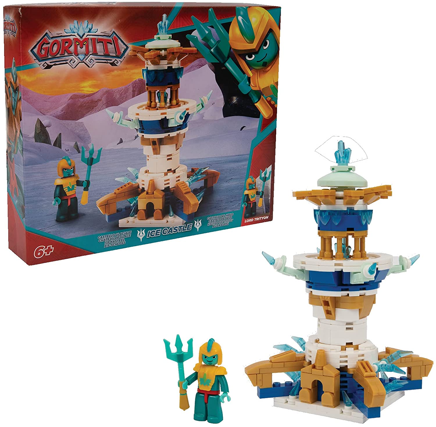 GIOCHI PREZIOSI  GRB01000 GORMITI BUILDINS SET ICE