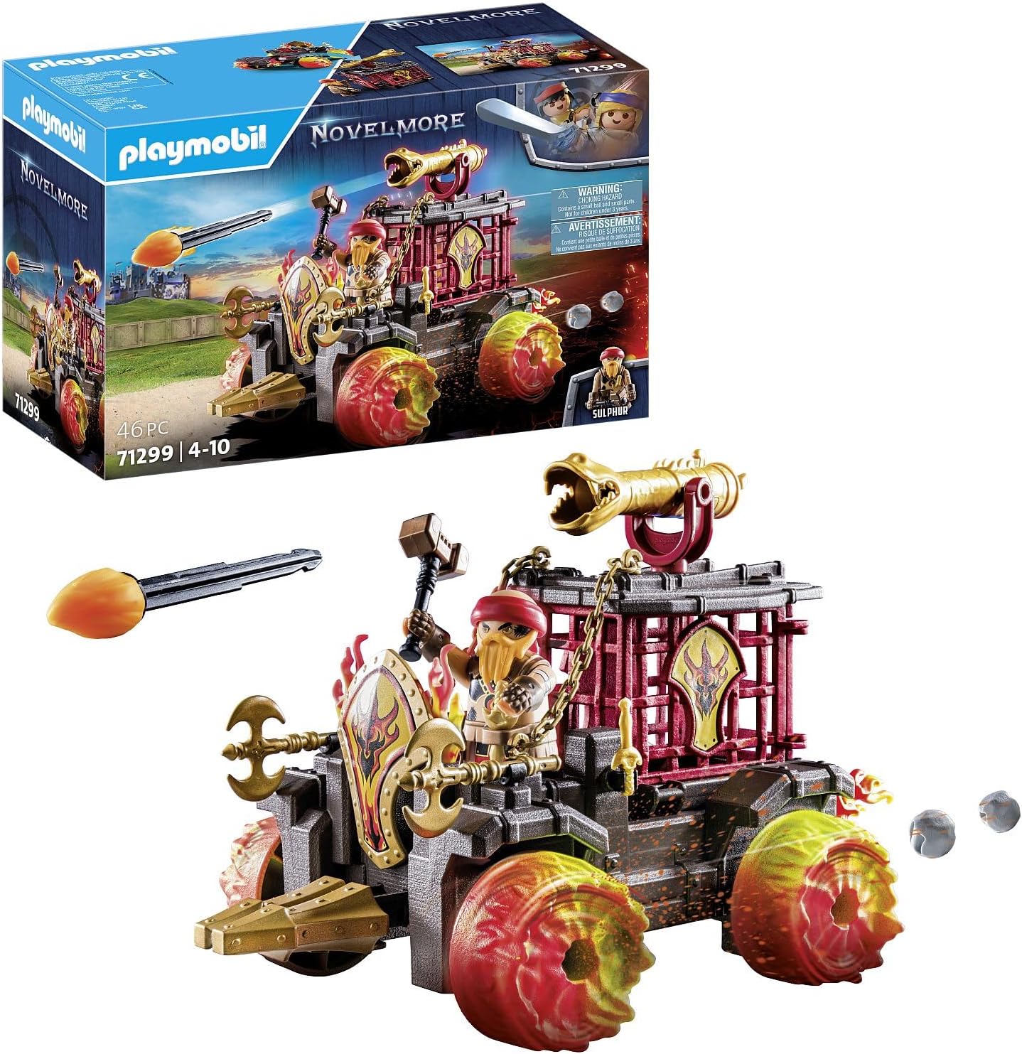 PLAYMOBIL 71299 GUERRIERI DI BURNHAM ARIETE INFUOCATO