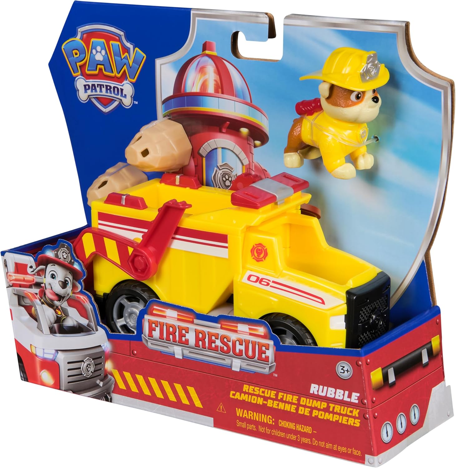 SPINMASTER 6072662 PAW PATRO VEICOLO FIRE RESCUE RUBBLE