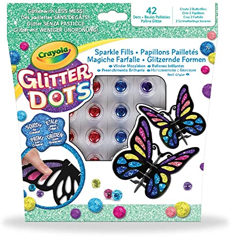 CRAYOLA 041083 GLITTER DOTS MAGICHE FARFALLE