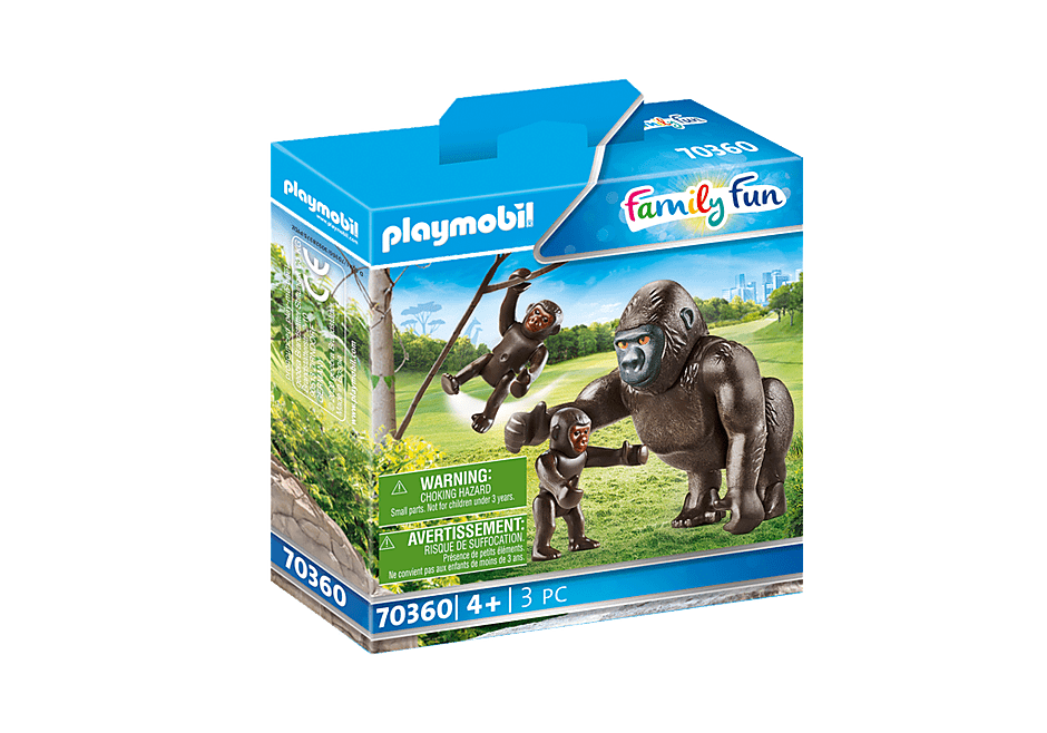 PLAYMOBIL 70360 FAMIGLIA DI GORILLA