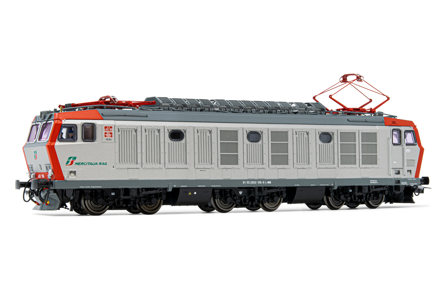 HORNBY HR27975 LOCOMOTIVA ELETTRICA E652 087 FS MERCITALIA DCC DECODER