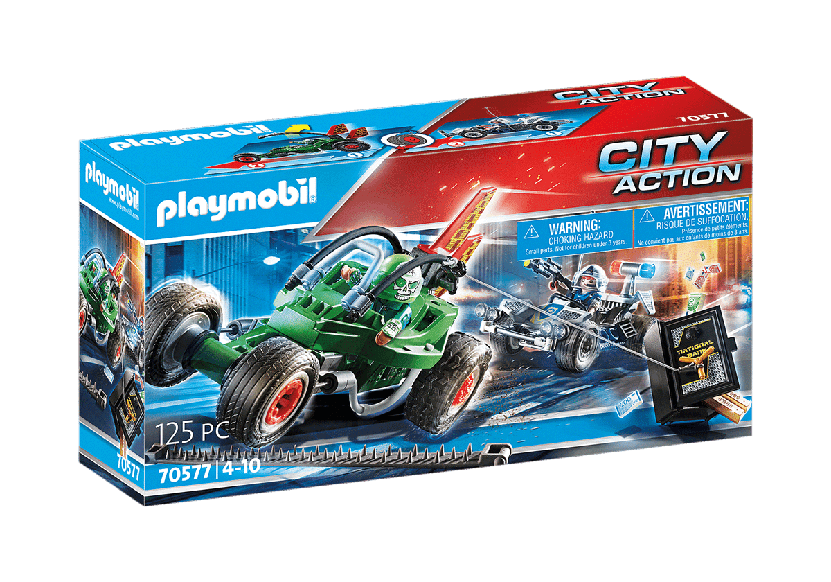 PLAYMOBIL 70577 KART DELLA POLIZIA E FUGGITIVO