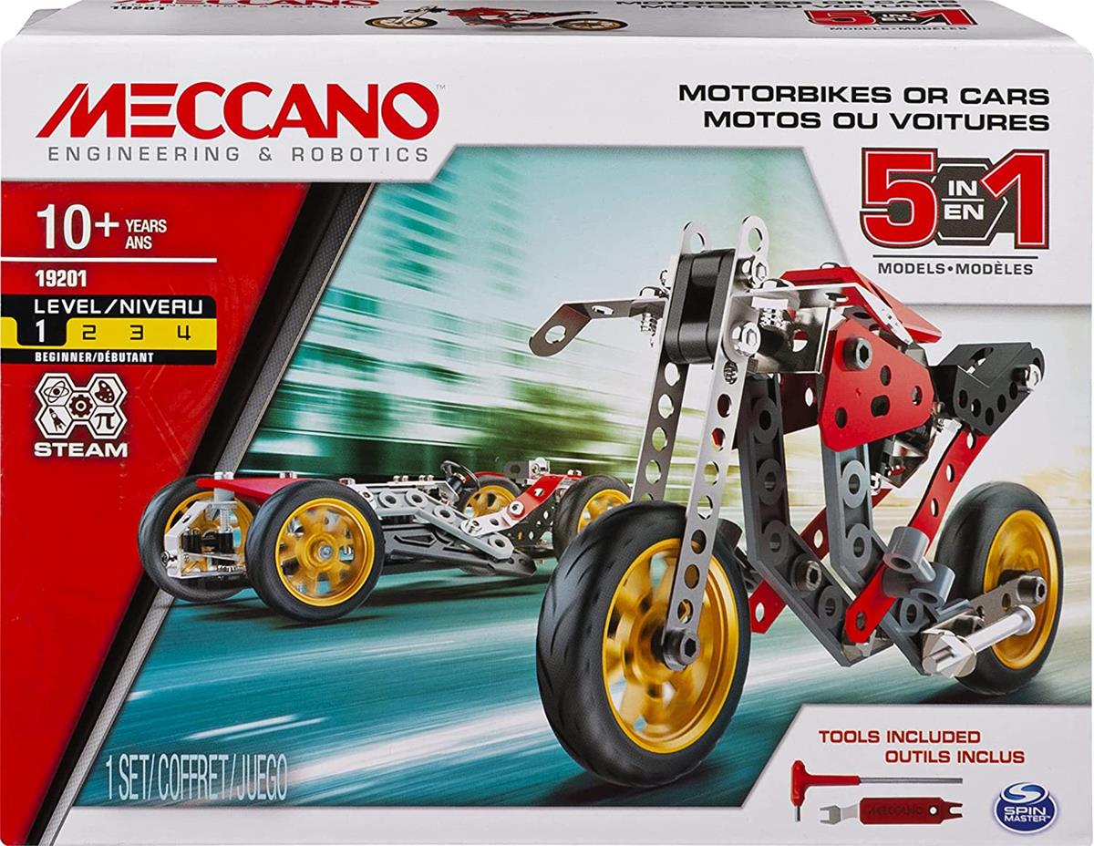 SPINMASTER 6053371 MULTI MODELLO DA 5 MOTO DA CORSA