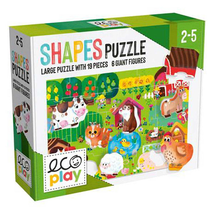 HEADU MU29556 SHAPES PUZZLE FARM