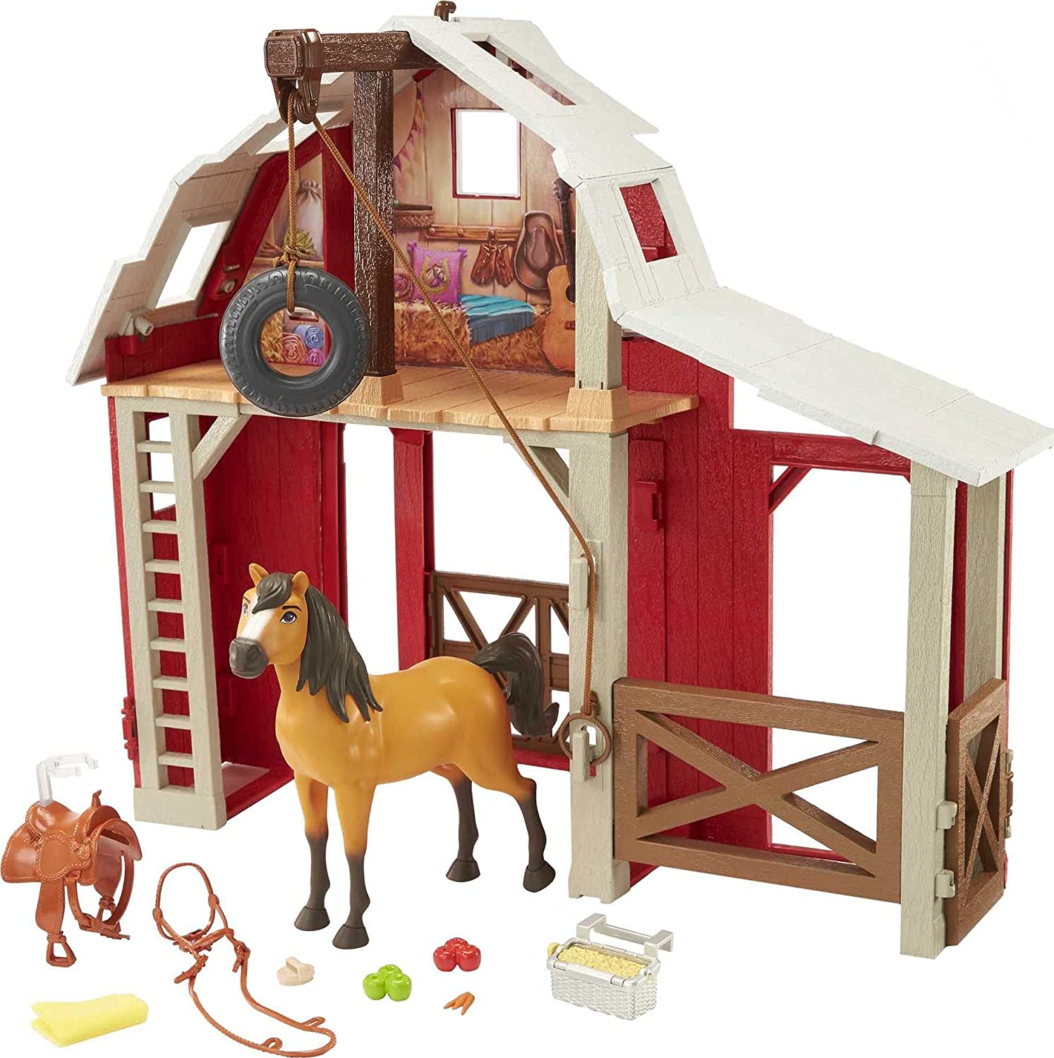 MATTEL HBP29 SPIRIT PLAYSET STALLA