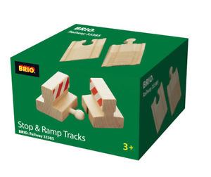 BRIO 33385 FERROVIA PACCHETTO RAMPA E STOP