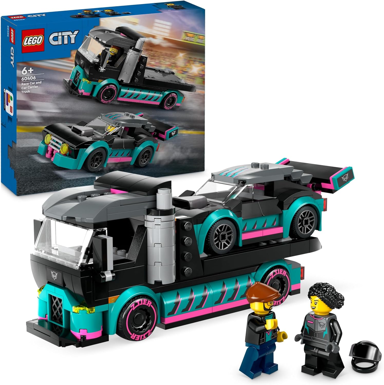 LEGO 60406 AUTO DA CORSA E TRASPORTATORE CITY