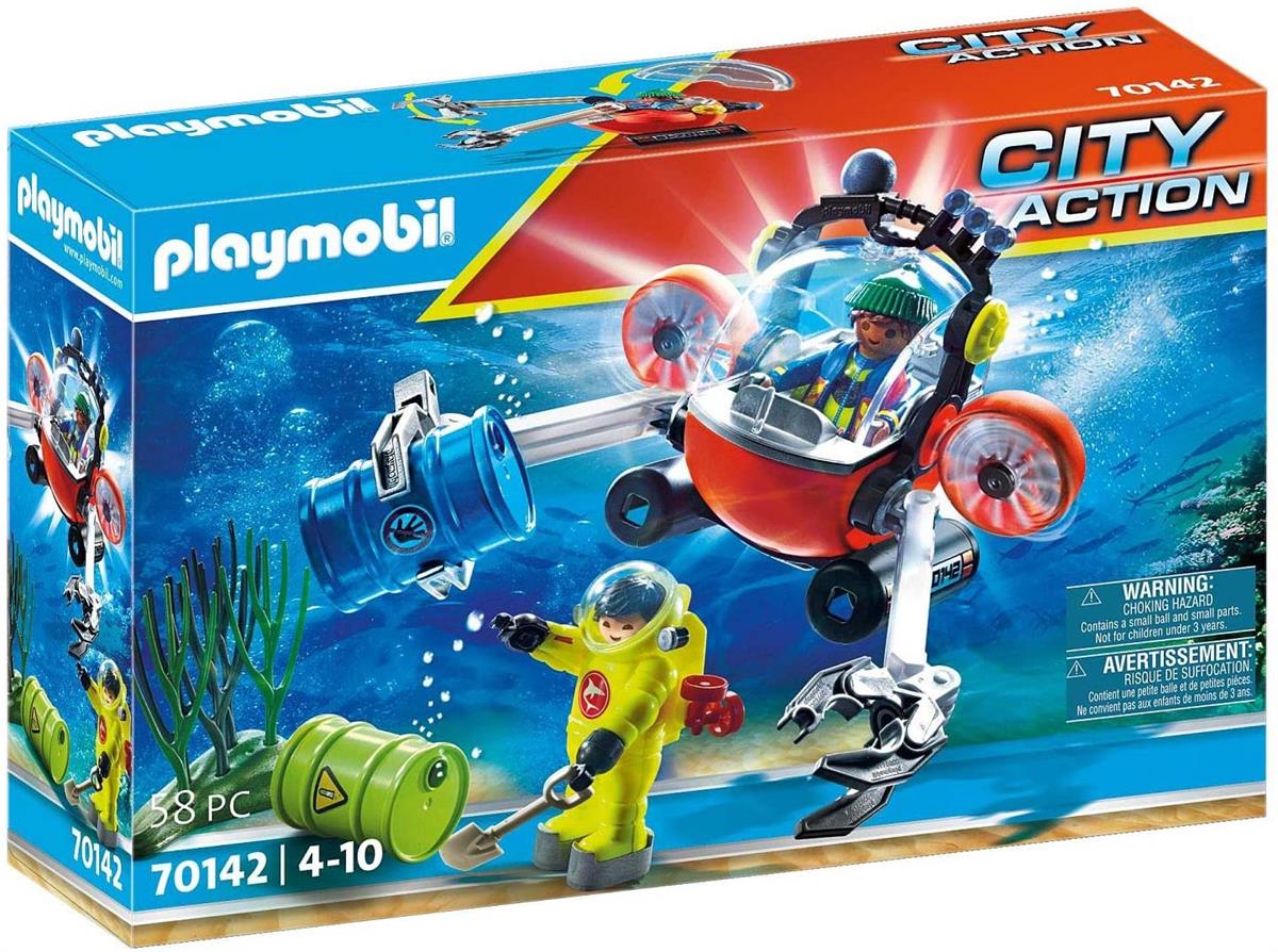 PLAYMOBIL 70142 SOMMERGIBILE E PALOMBARO DELLA GUARDIA COSTIERA