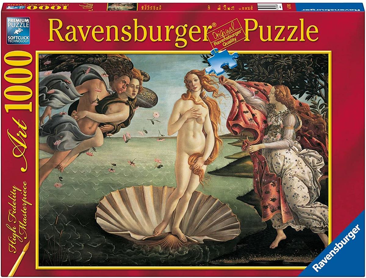 RAVENSBURGER 15769 PUZZLE DA 1000 PZ. BOTTICELLI NASCITA DI VENRERE