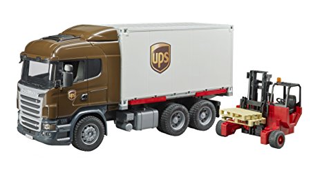 BRUDER 03581 CAMION SCANIA UPS PORTACONTAINER