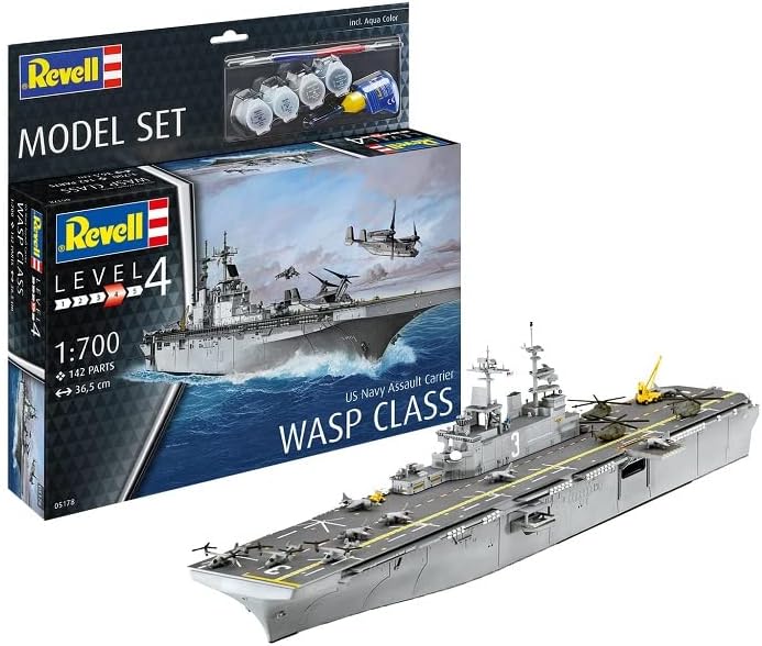 REVELL 65178 KIT DI MONTAGGIO US NAVY ASSAUL CARRIER SCALA 1/700