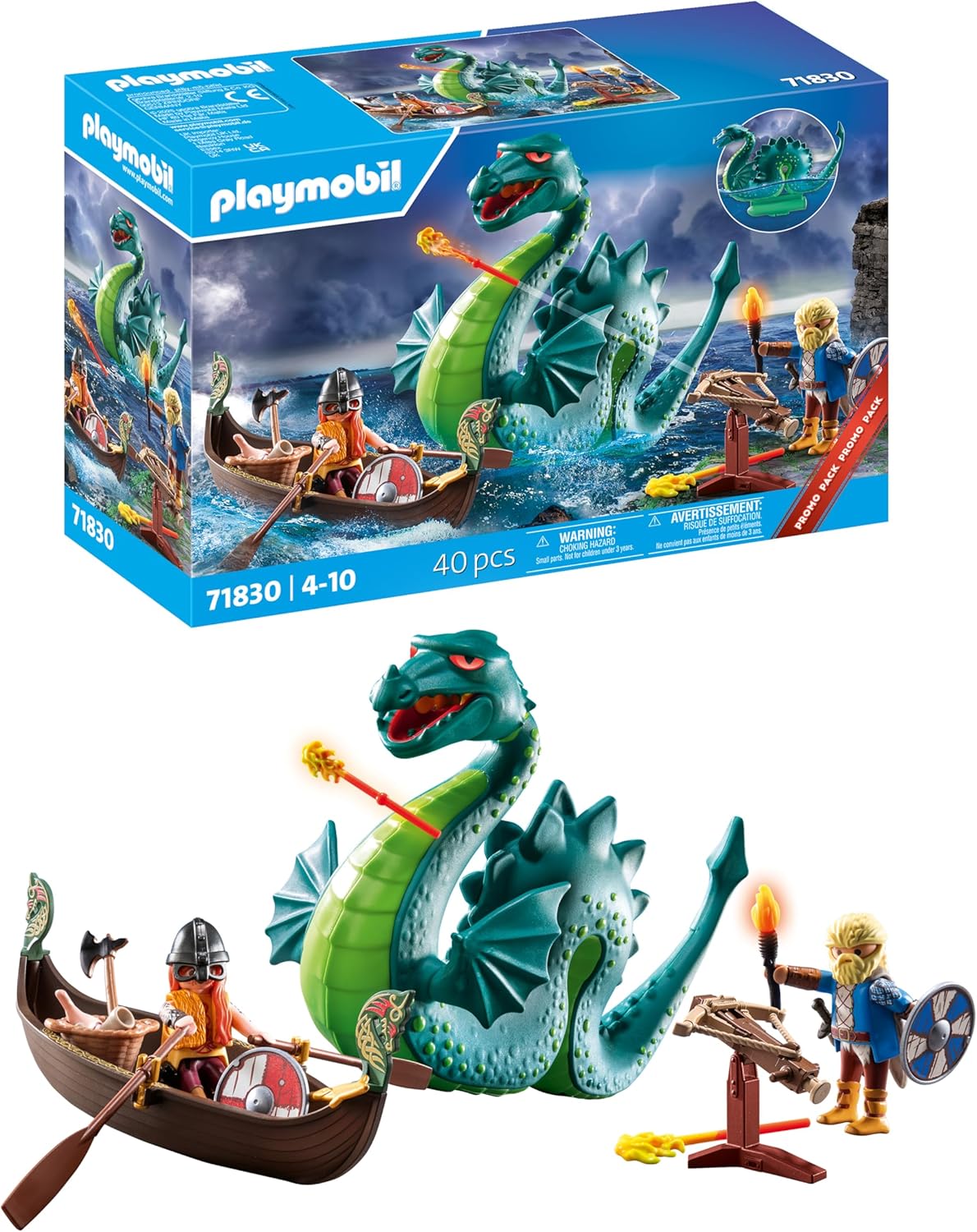 PLAYMOBIL 71830 VICHINGHI CON MOSTRO AMRINO