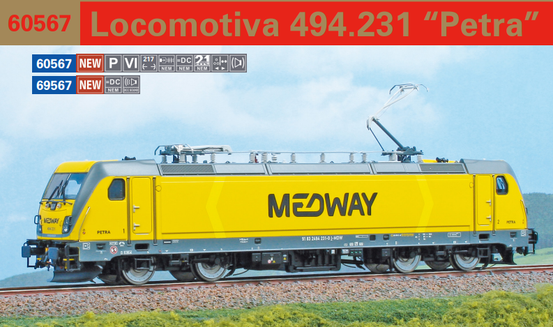 ACME 60567 LOCOMOTIVA E494.231 MEDWAY "PETRA"
