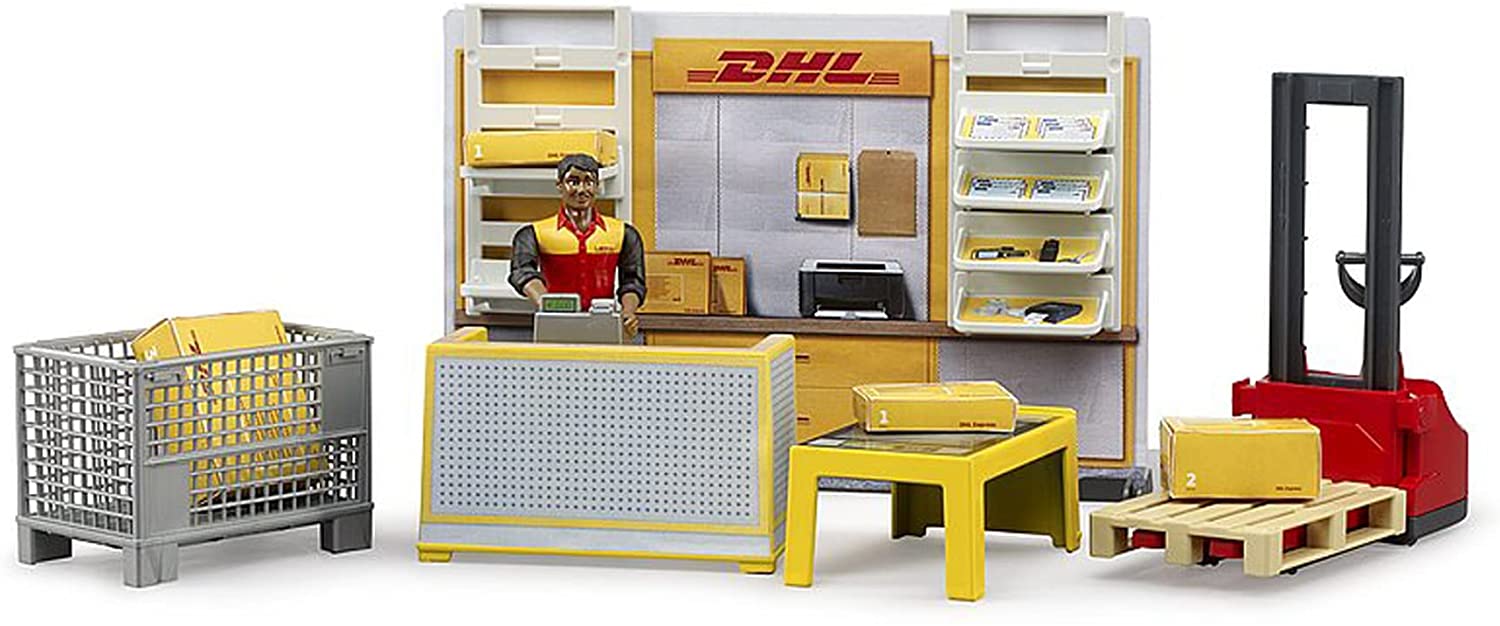 BRUDER 62251 CENTRO SPEDIZIONI DHL CON ACCESSORI