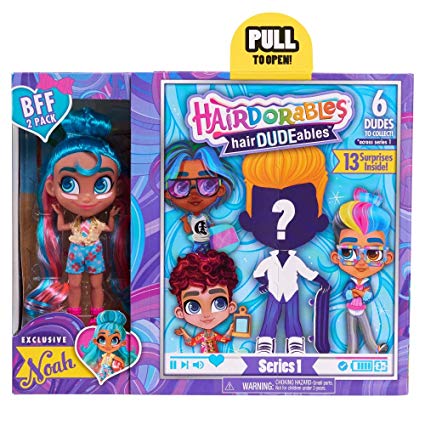 GIOCHI PREZIOSI HAA06000 HAIRDUDEABLES BFF PACK: 1 DOLL + 1 BOY