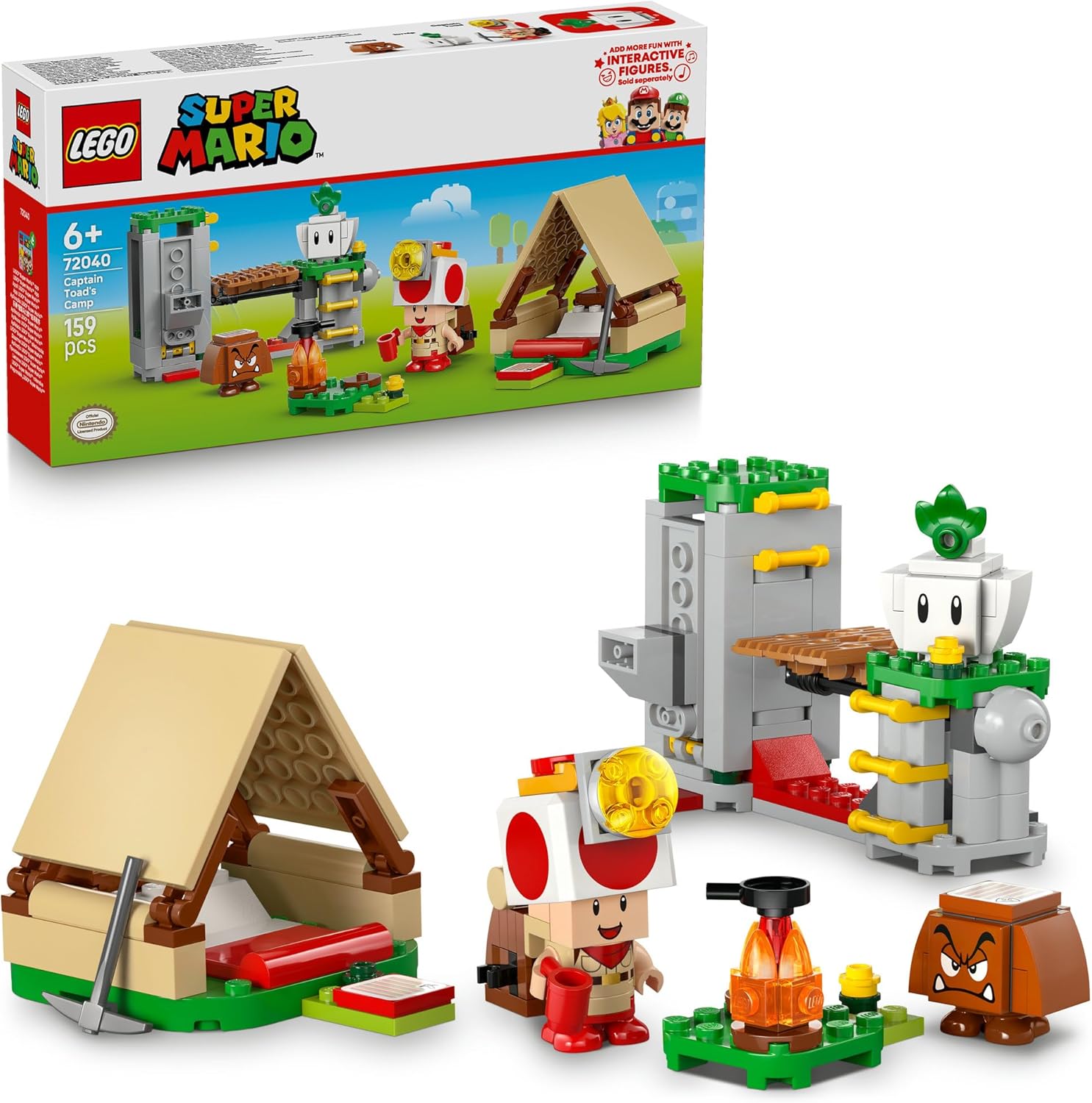 LEGO 72040 IN CAMPEGGIO CON CAPITAN TOAD SUPER MARIO