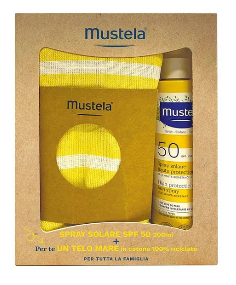 MUSTELA SPRAY SOLARE SPF50 + TELO MARE