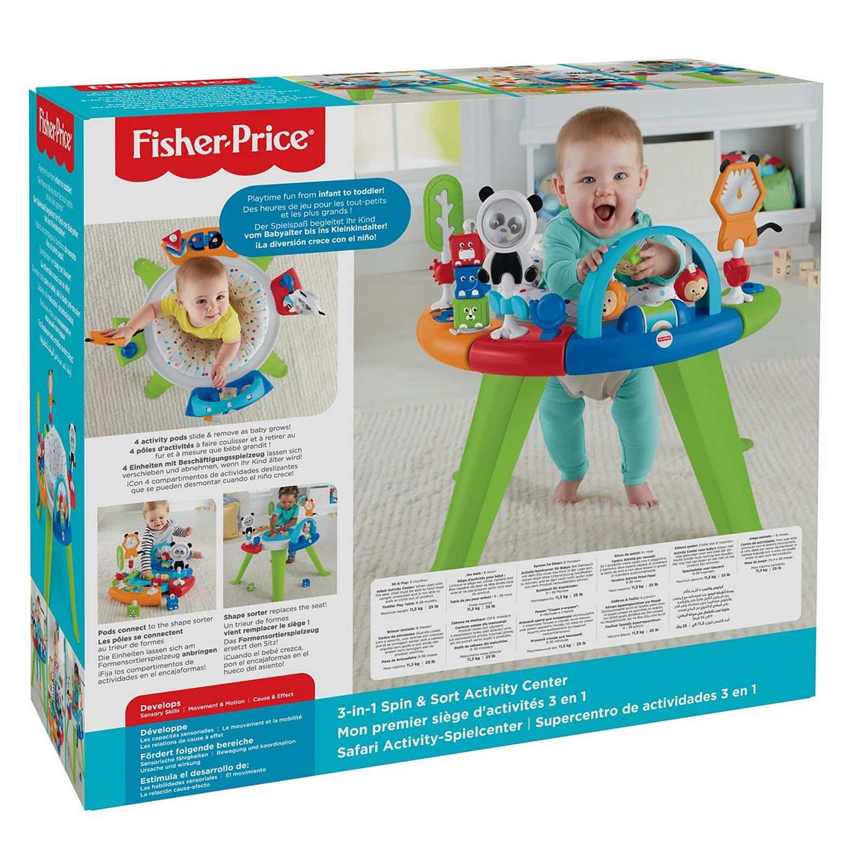 FISHER PRICE GGC60 CENTRO ATTIVITÀ 3-IN-1 GIRA &amp; GIOCA