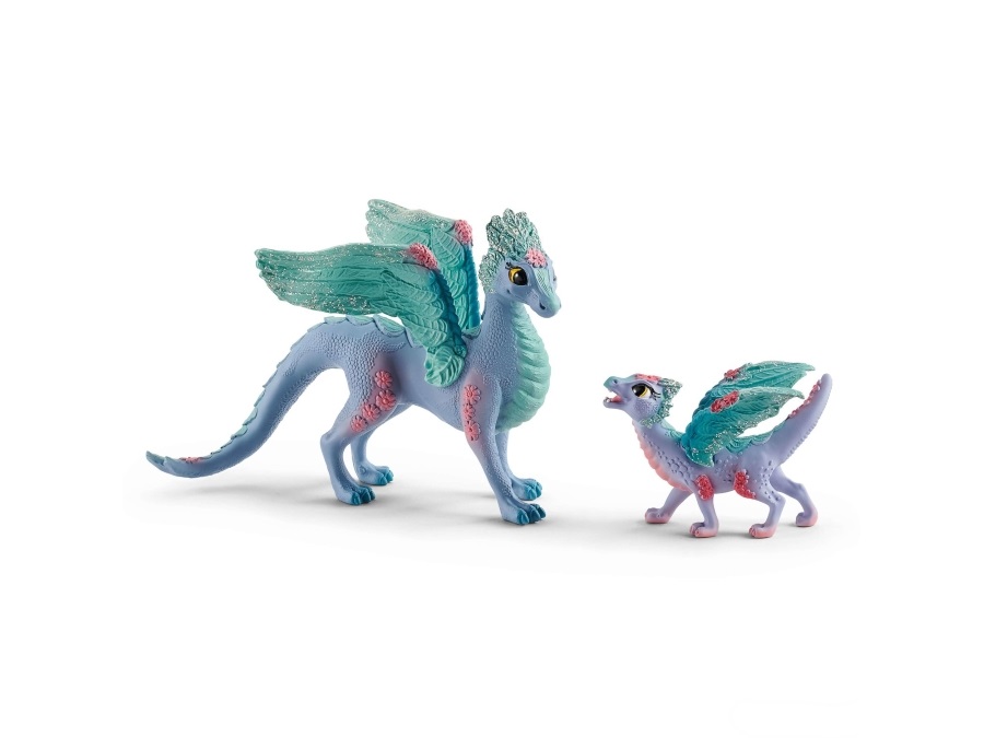 SCHLEICH 2570592 DRAGO FIORE CON BABY