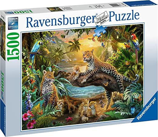 RAVENSBURGER 17435 PUZZLE DA 1500 PZ. LEOPARDI NELLA GIUNGLA