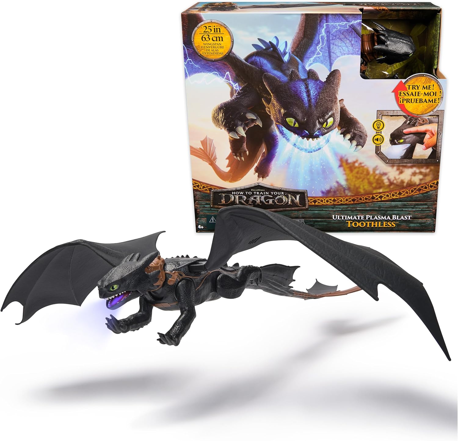 SPINMASTER 6072541 DRAGONS SDENTATO SPUTAFUOCO