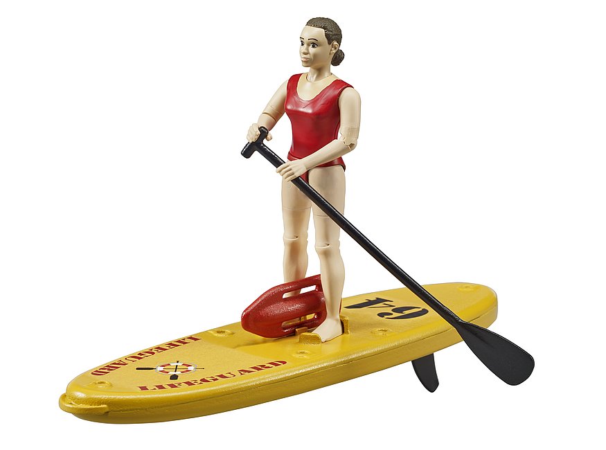 BRUDER 62785 GUARDASPAIGGIA CON STAND UP PADDLE