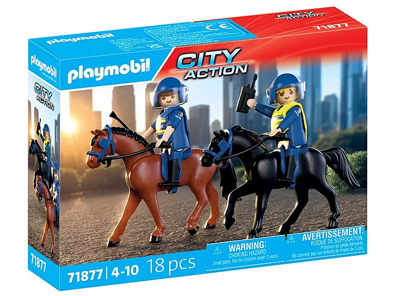 PLAYMOBUIL 71877 POLIZIOTTI A CAVALLO