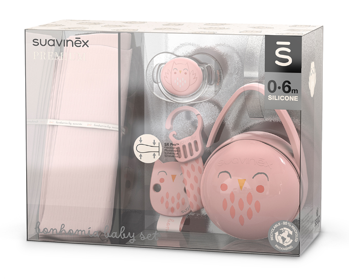 SUAVINEX 308025 SET REGALO ROSA LINEA BONHOMIA