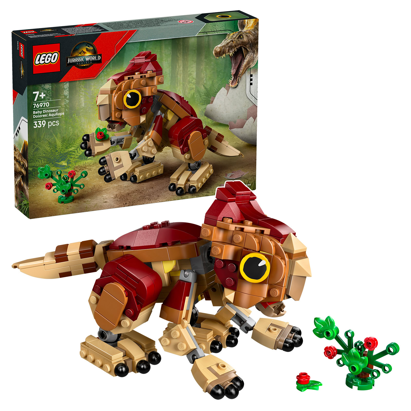LEGO 76970 DINOSAURO CUCCIOLO DOLORES AQUILOPS JURASSIC WORLD