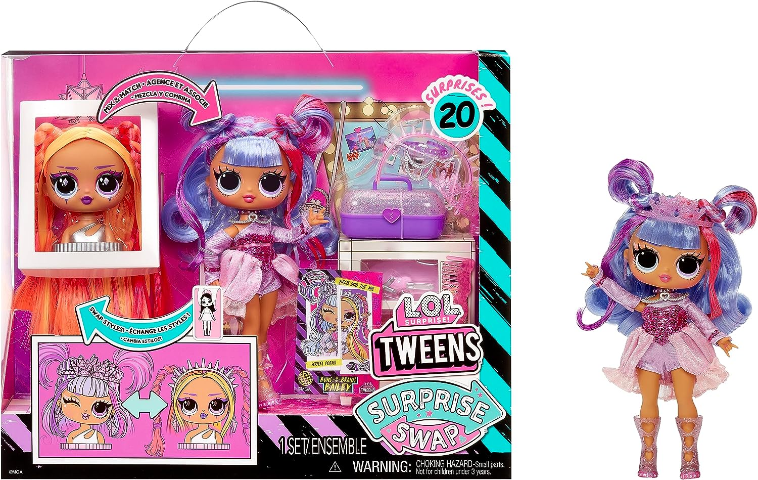 MGA 591757 LOL SURPRISE TWEENS SURPRISE SWAP FASHION DOLL