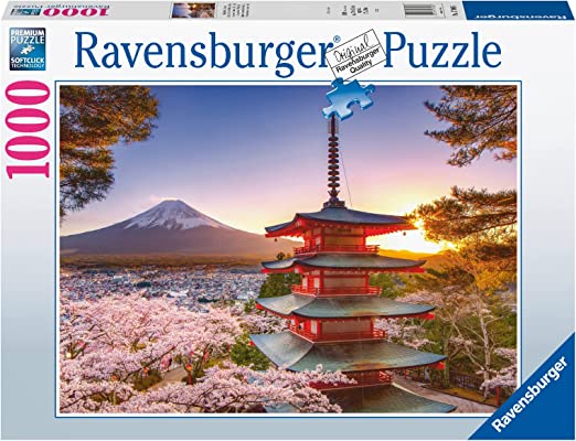 RAVENSBURGER 17090 PUZZLE DA 1000 PZ. CILIEGIMIN FIORE E MONTE FUJI