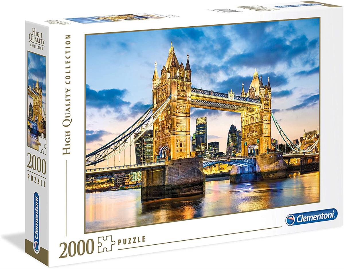 CLEMENTONI 32563 PUZZLE DA 2000 PZ. TOWER BRIDGE AT DUSK