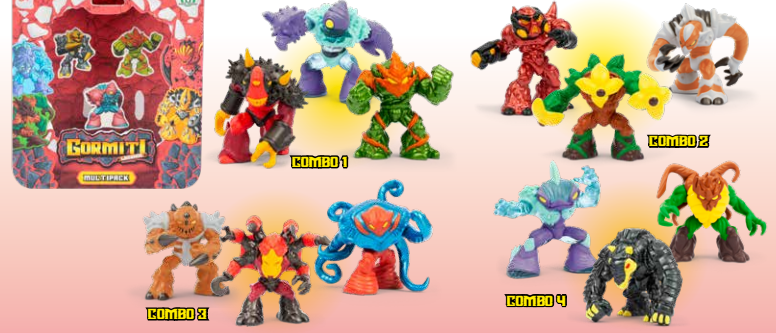 GIOCHI PREZIOSI GRL29000 GORMITI LEGENDS SET 3 MINI PERSONAGGI