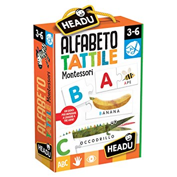 HEADU IT20164 ALFABETO TATTILE MONTESSORI