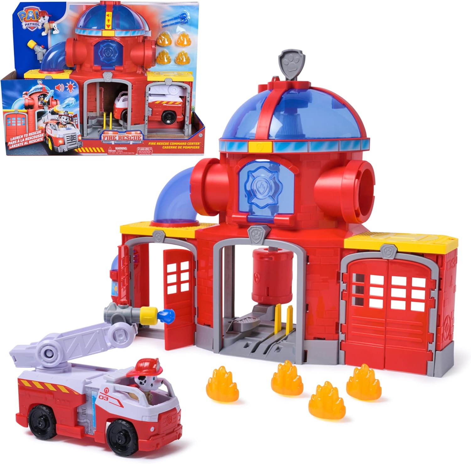 SPINMASTER 6073760 PAW PATROL STAZIONE DEI POMPEIRI