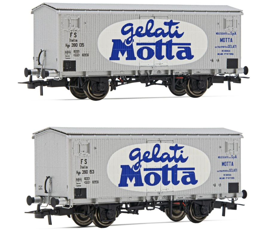 HORNBY HR6564  SET DI 2 CARRI REFRIGERATI "GELATI MOTTA"