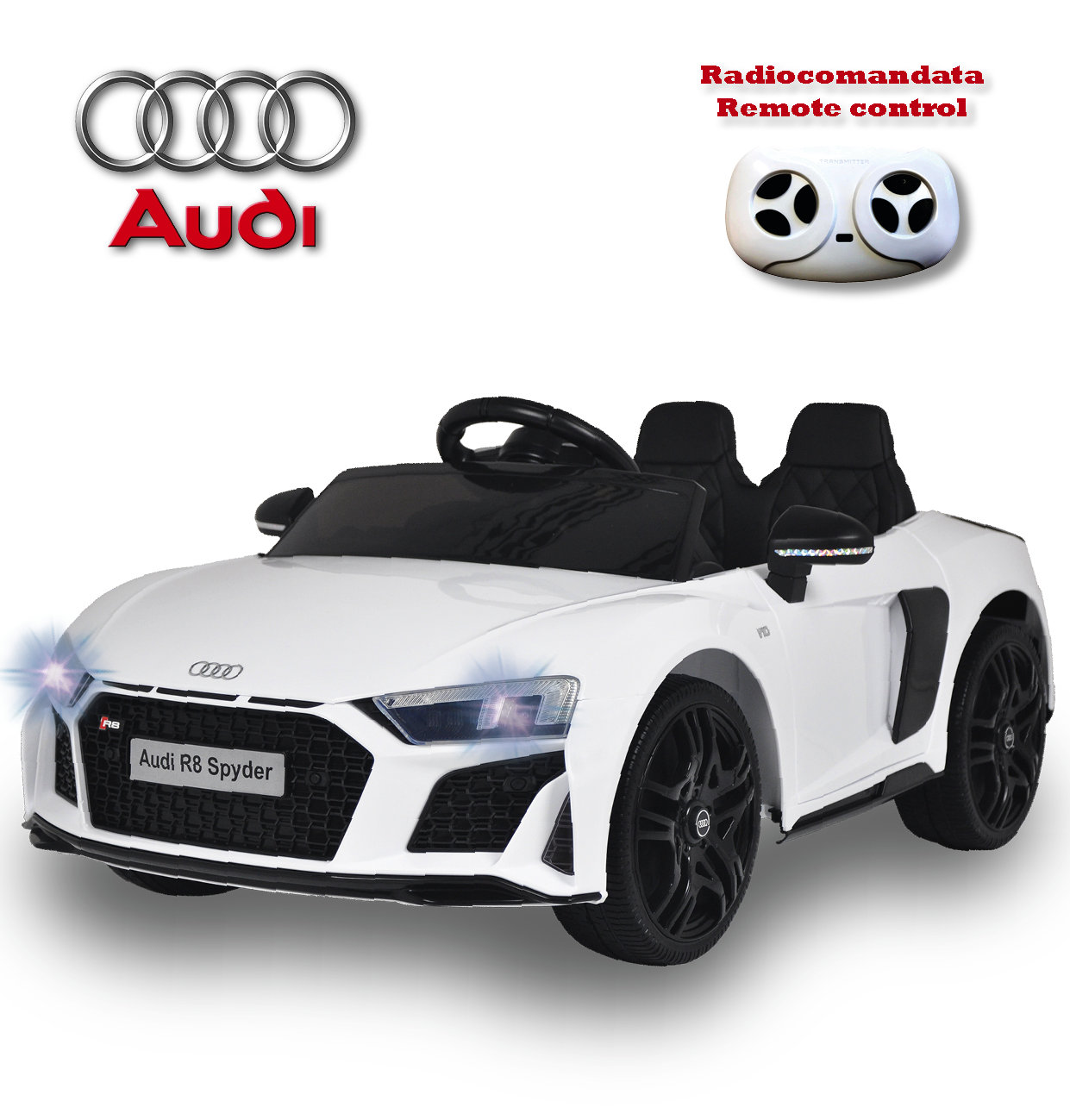 BIEMME 1106B AUTO AUDI R8 12V BIANCA CON RADIOCOMANDO