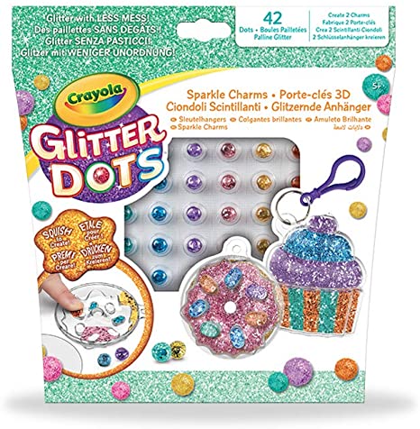 CRAYOLA 041084 GLITTER DOTS PORTACHIAVI BRILLANTI DOLCETTI