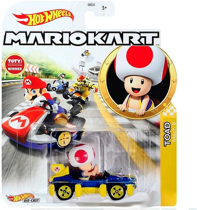 MATTEL HDB35 HOT WHEELS MARIO KART TOAD