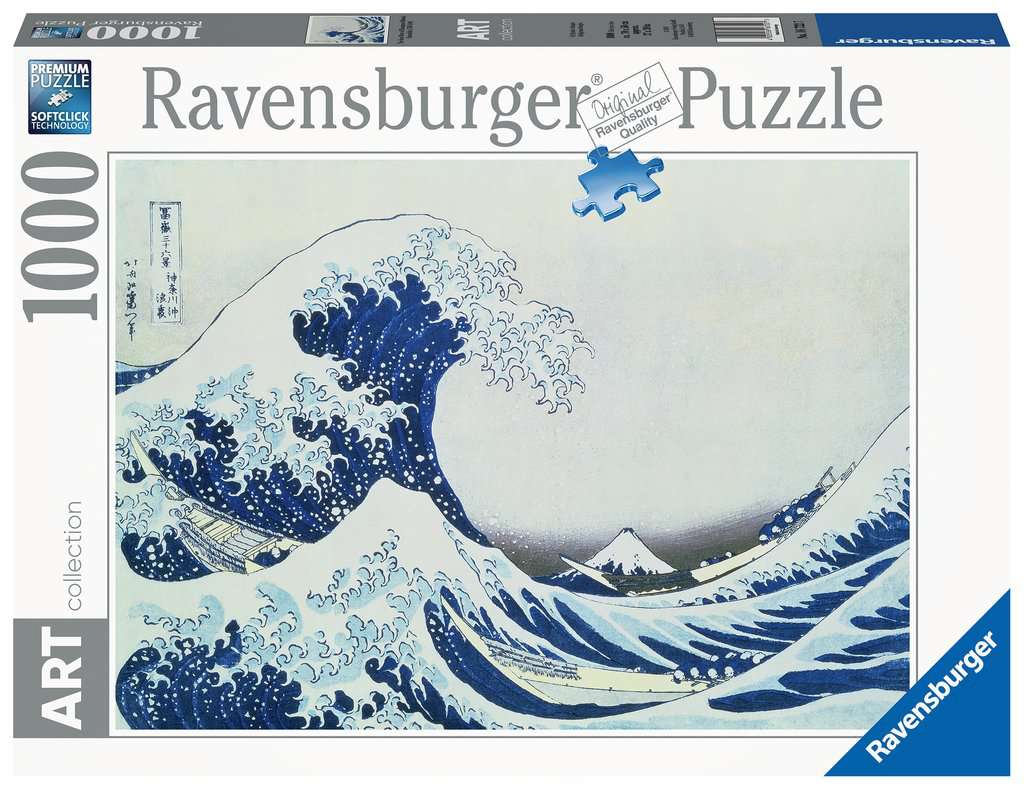 RAVENSBURGER 16722 PUZZLE DA  1000 PZ. THE GREAT WAVE OFF KANAGAWA
