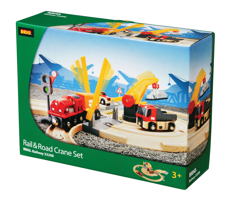 BRIO 33208 SET GRU FERROVIA E STRADA