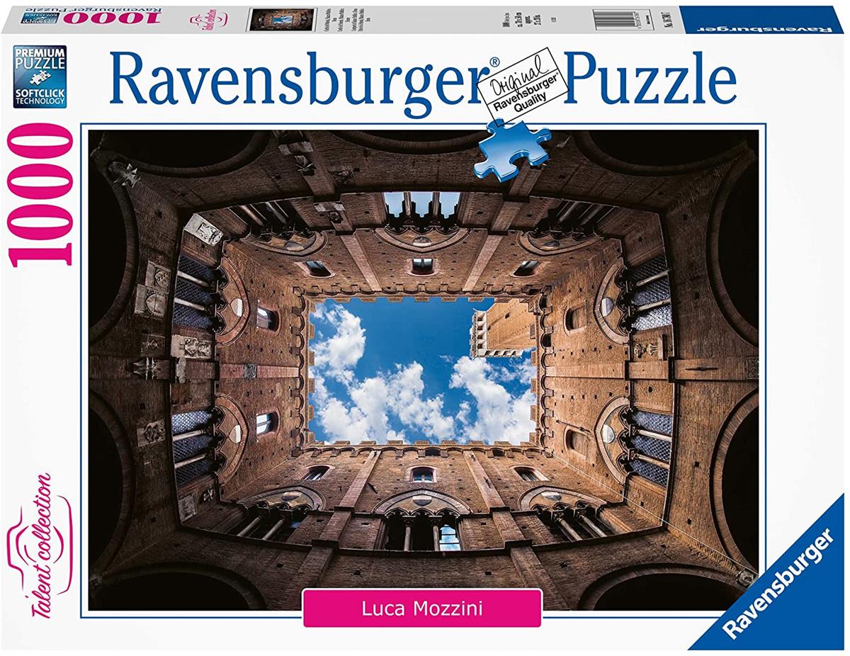 RAVENSBURGER 16780 PUZZLE DA 1000 PZ. CORTILE DEL PODESTA', PALAZZO PUBBLICO SIENA