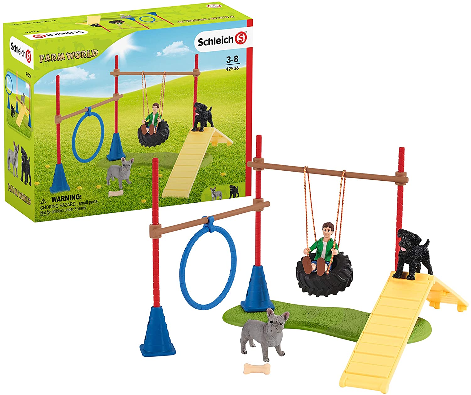 SCHLEICH 2542536 PERCORSO AGILITY PER CANI