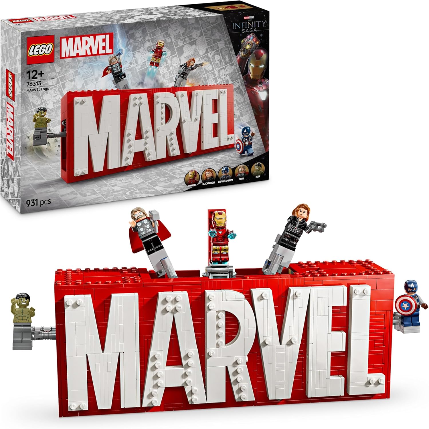 LEGO 76313 LOGO E MINIFIGURES MARVEL