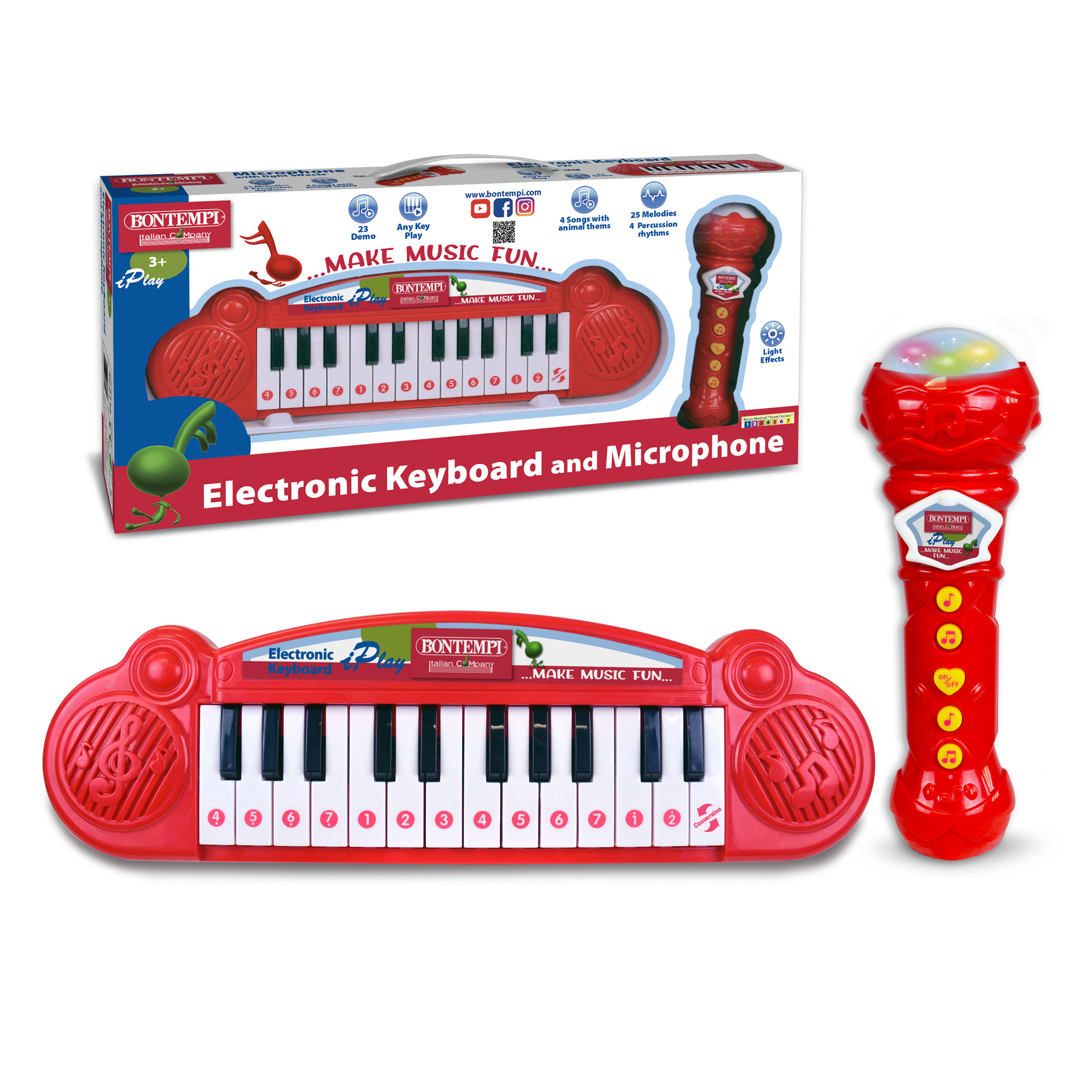 BONTEMPI 60 2110 TASTIERA 24 TASTI CON MICROFONO KARAOKE